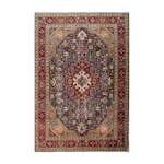 Persisk Matta Arkiio Tabriz Vintage Original Röd/Mörkblå 200x283