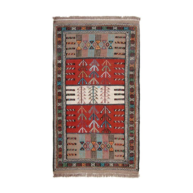 Persisk Nålmatta Arkiio Quchan Kelim Exklusiv 110x196