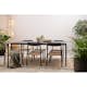 Matgrupp Comfort Garden Alex Matgrupp Utomhus 200x100 cm med 6 deNoord Buckle Matstol