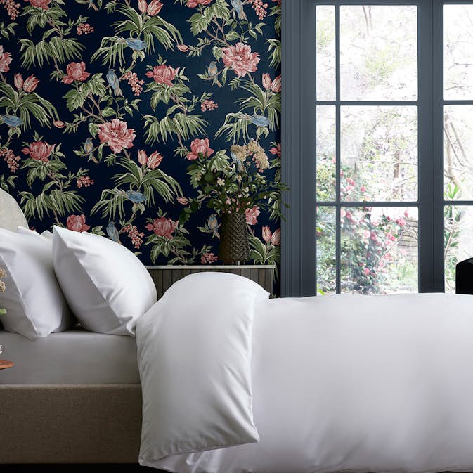 Tapet NEXT Birds & Blooms Navy