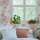 Tapet Laura Ashley Hollyhocks Coral Rosa 118479