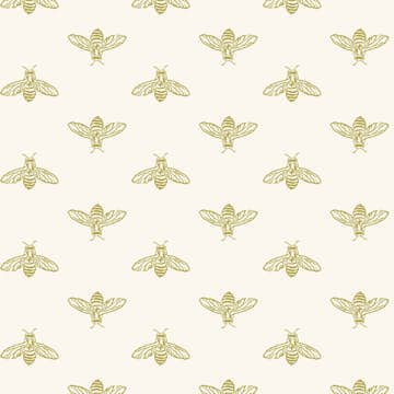 Fototapet Joules Block Print Bee Antique Gold 10mx52 cm