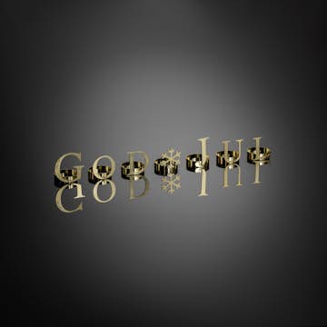 Dekorationsbokstäver Gnosjö Konstsmide God Jul