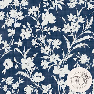 Tapet Laura Ashley Rye Midnight Seaspray Blå 119854