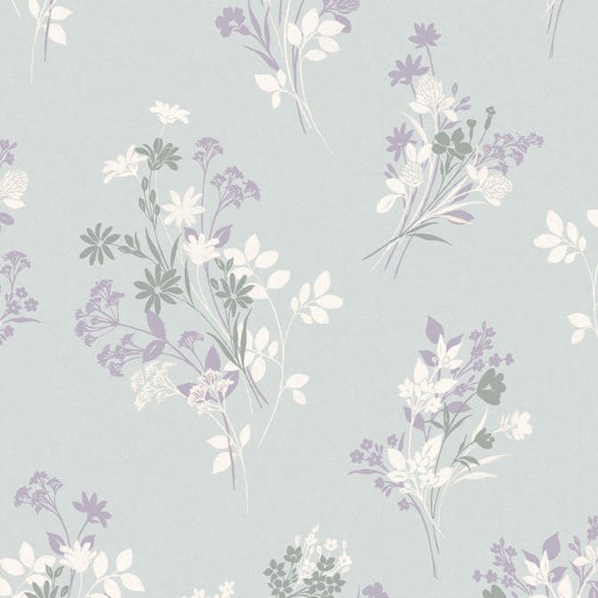 Tapet Laura Ashley Igerna Pale Duck Egg Blå 119857