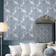 Tapet Laura Ashley Tregaron Midnight Blå 120132