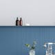 Tapet Laura Ashley Wickerwork Dark Seaspray Blå 120135