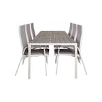 Matgrupp Venture Home Buitepos Matgrupp Utomhus inkl 6 Dusternbrook Karmstolar