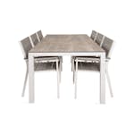 Matgrupp Venture Home Llama Matgrupp Utomhus 205cm med 6 Levels Stapelbara Matstolar