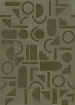 Fototapet LOOKS by Wolfgang Joop Looks Geometrisk Grön 121030