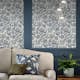 Tapet Laura Ashley Adain Palace Dark Seaspray Blå 121067
