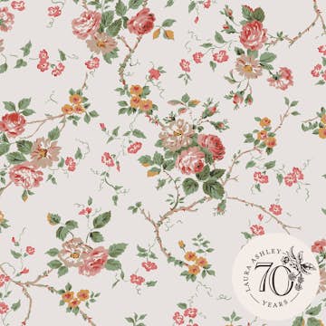 Tapet Laura Ashley Mountney Garden Antique Rosa 121083