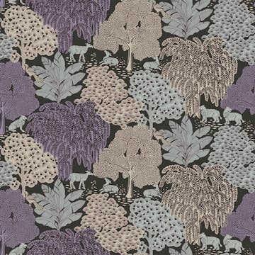 Tapet Laura Ashley Garträ Grove Violet Grå 121087
