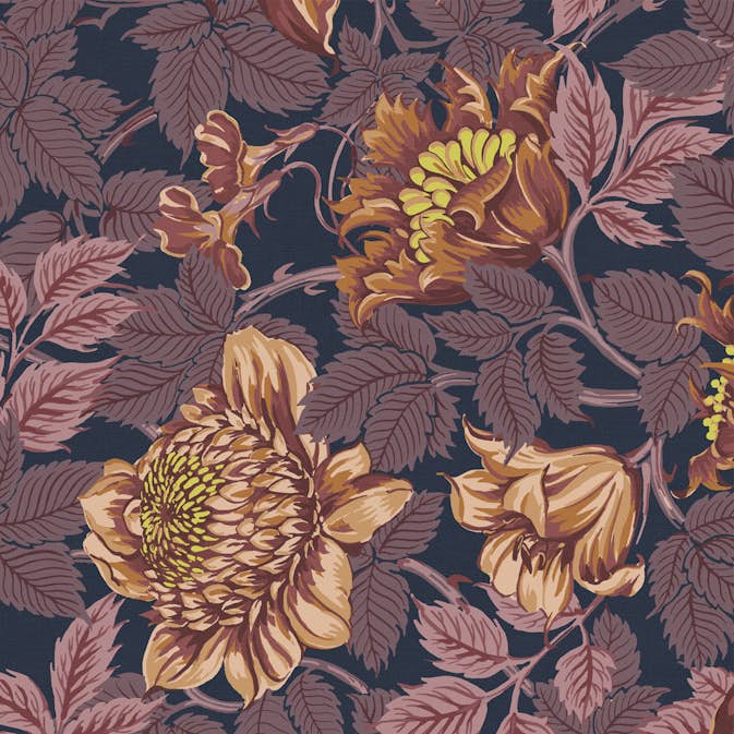 Tapet Sublime Flower Burgundy 121147