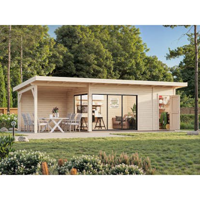 Stuga Palmako Andrea 24,2 m² Slide (inv. 15,2+7,9 m²)