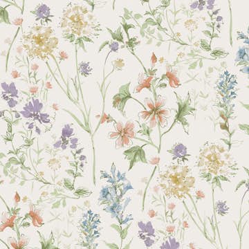 Tapet Laura Ashley Wild Meadow Chalk Rosa 122764