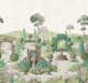 Fototapet Laura Ashley Naunton Folly Fern Grön 122770
