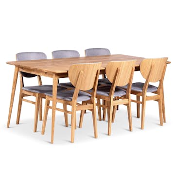 Matgrupp Stenexpo Alborg med 6 Tjörn Stolar