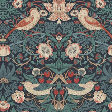 Tapet William Morris At Home Strawberry Thief 124231