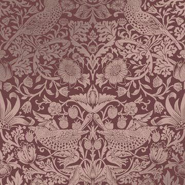 Tapet William Morris At Home Strawberry Thief Fibrous 124235