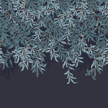 Fototapet William Morris At Home Willow Bough Navy