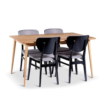 Matgrupp Stenexpo Alborg med 4 Borgholm Stolar