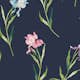 Tapet Laura Ashley Hawling Irises Blå