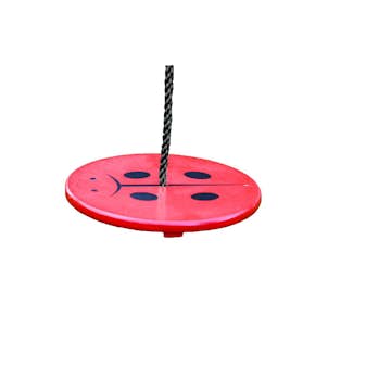 Gunga Nyckelpiga röd/svart 30x30x1,8cm rep=180cm FSC (A)