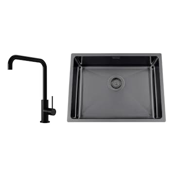 Disklåda Nordic Tech Titan 530 X med Köksblandare Steel Mood Shadow