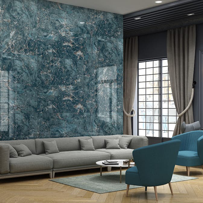 Klinker Netto Ceramika Blue Stone High Glossy 60x120 cm