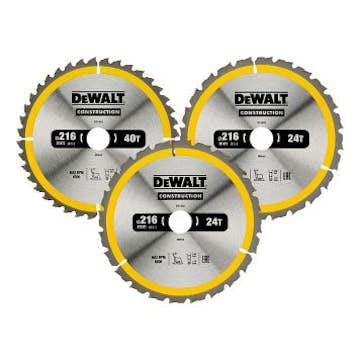 Cirkelsågklinga DeWalt DT1962 216 mm 3-Pack