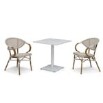 Caféset Hillerstorp Näsby med 2 st Äppelhed Trädgårdstolar