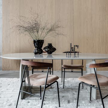 Designpanel Wood on wall Ek Ljus Lackad