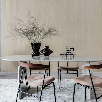 Designpanel Wood on wall Ek Vitlackad