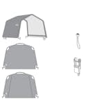 Duk gop till Original Garagetält Grå 23 m² UV-behandlad & Vattenavvisande