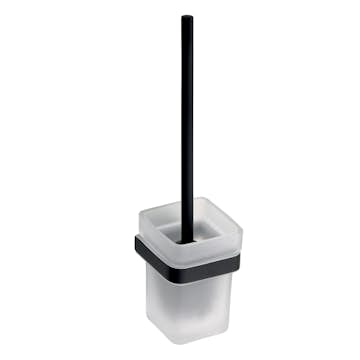 Toalettborste Bemeta Nero Glas/Svart Vägghängd