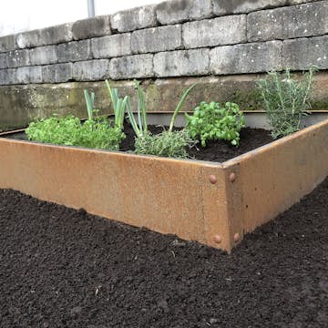 Odlingslåda Flexigarden Cortenplåt 2 mm 800x1200x200 mm