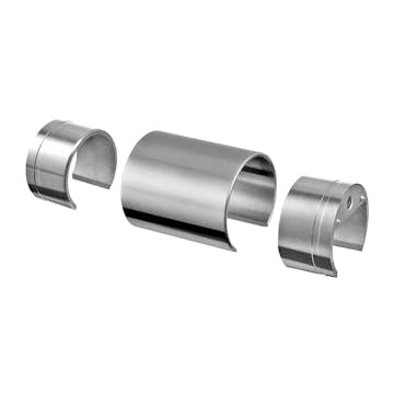 Koppling Herrljunga Ledstångsfabrik Rak Överliggare Inomhus 50 mm