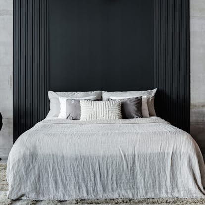 Designpanel Wood on wall Ek Grålackad