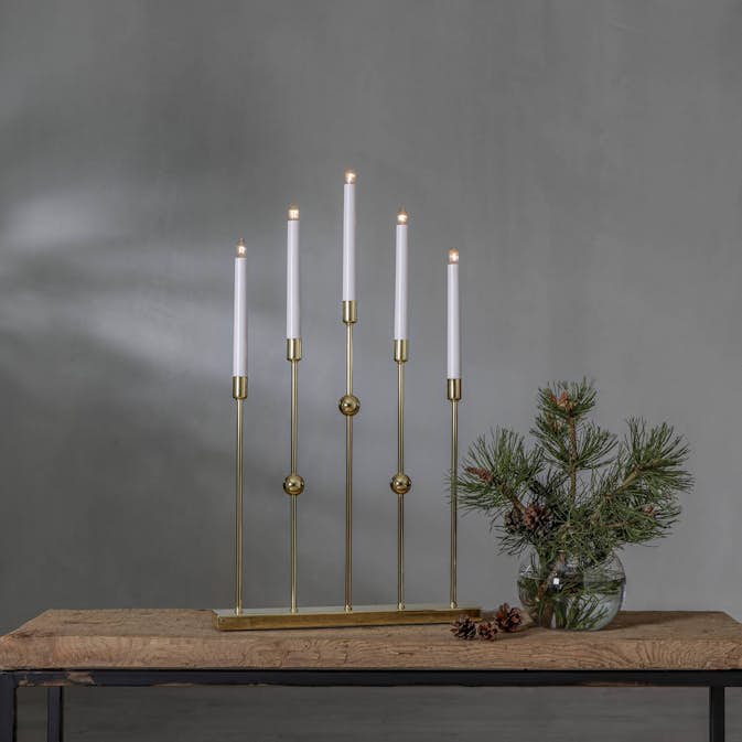 Adventsljusstake Star Trading Gustavo 5L