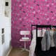 Tapet ESTAhome Fjärilar Svart/Rosa