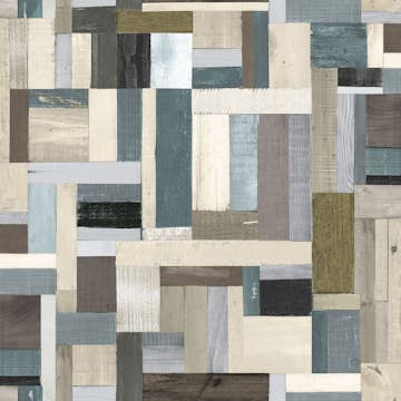 Tapet ESTAhome Träskräp Brun/Grå Olivgrön