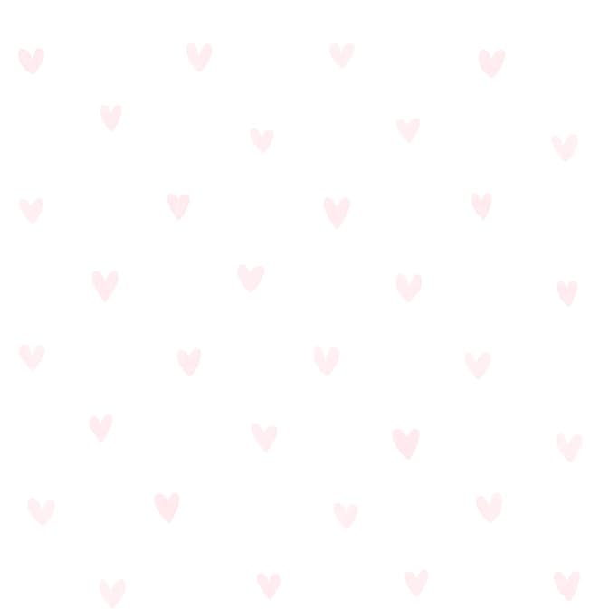 Tapet ESTAhome Små Hjärtan Ljusrosa/Vit