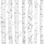 Tapet ESTAhome Björkstammar Silver/Vit