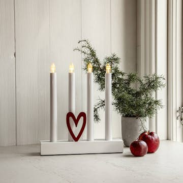 Adventsljusstake Star Trading Hilma 4 Ljus Batteridriven