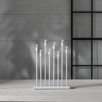 Adventsljusstake Star Trading Ladda 8 Ljus Uppladdningsbar