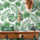Tapet ESTAhome Tropiska Blad Grön