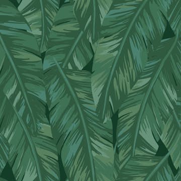 Tapet ESTAhome Bananblad Smaragdgrön