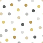 Tapet ESTAhome Prickar Guld/Grå/Svart