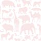 Tapet ESTAhome Djur Rosa